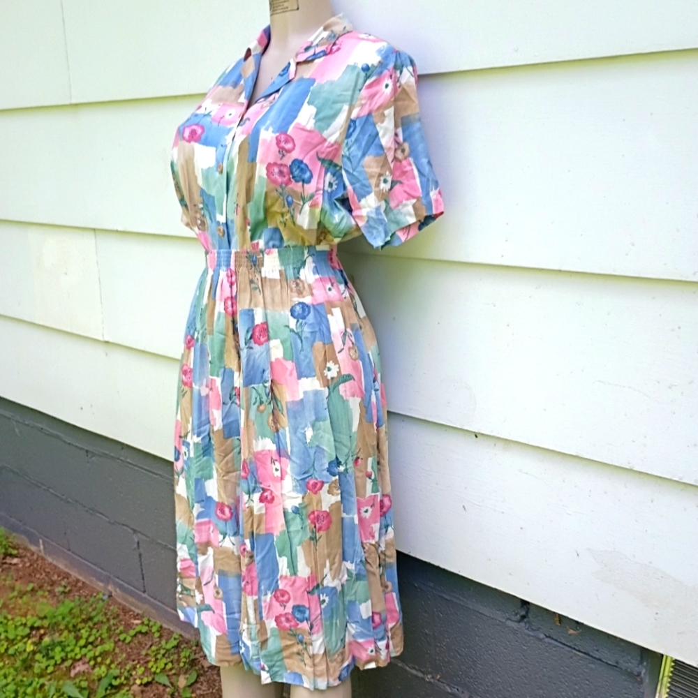 Vintage Earth Tones Skirt Set